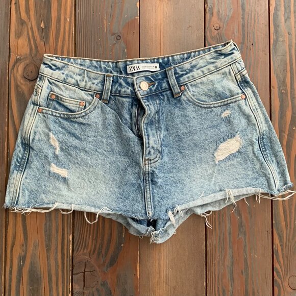 Zara Denim Skort - Picture 1 of 5